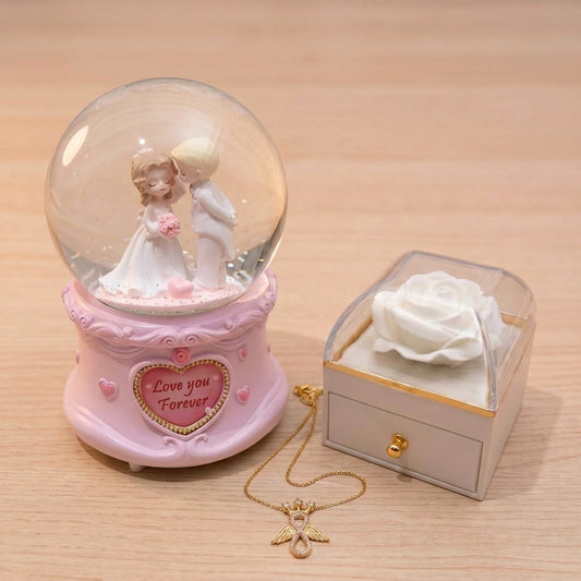 Pack Sweet Love – Boule à Neige & Collier