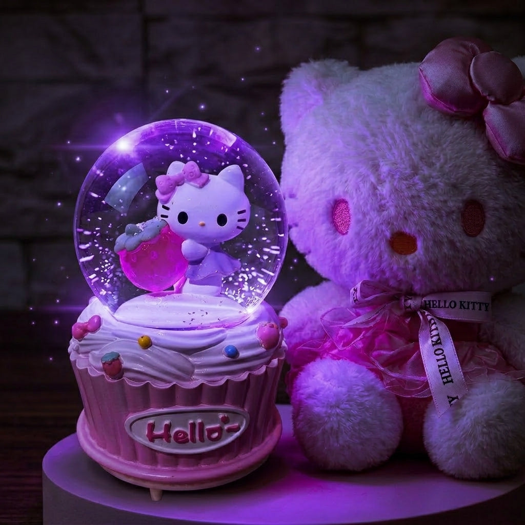 Pack Hello Kitty Lovely Fraise avec la boule à neige illuminée