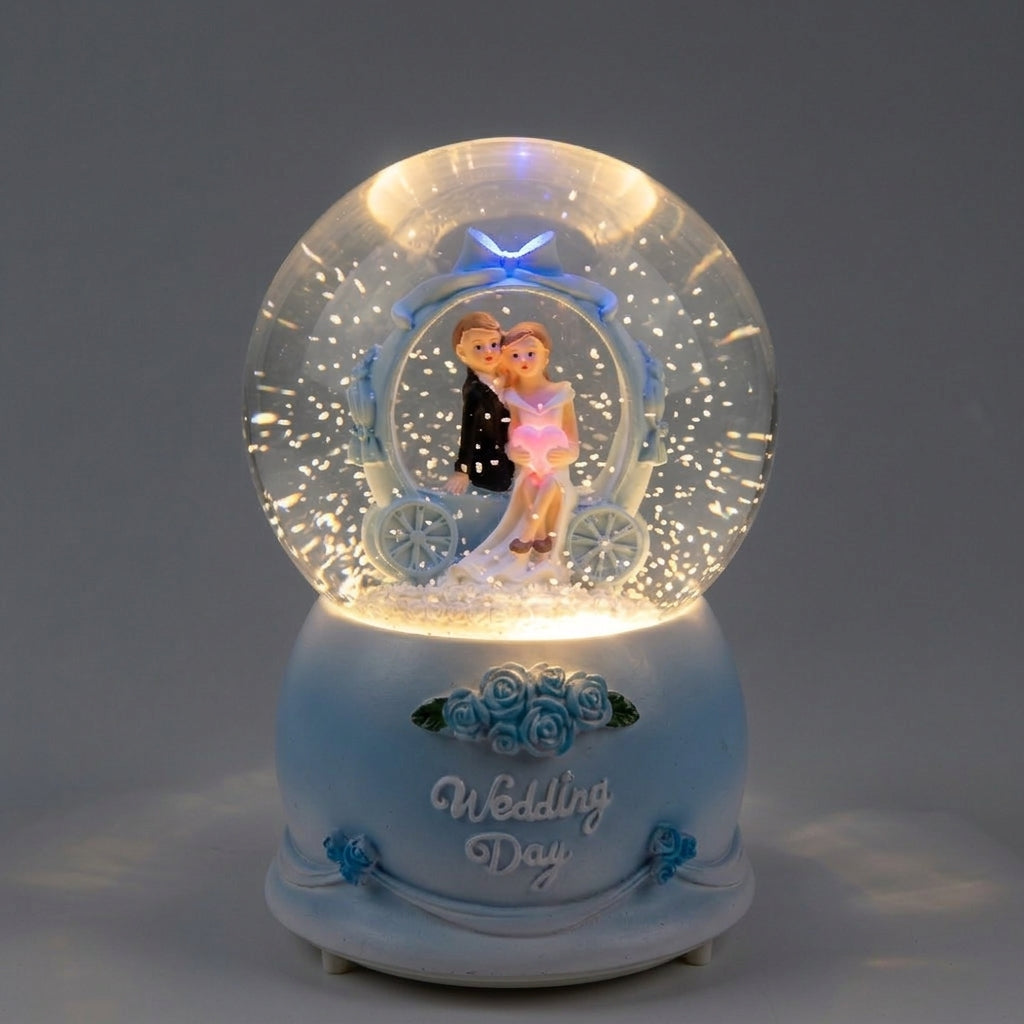 Wedding Love – Snow Globe — éclairage allumé — LED preview