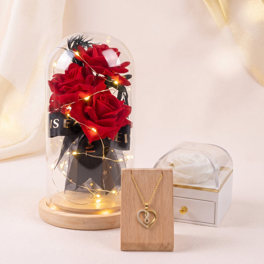 Pack Love Éternelle – Rose & Collier