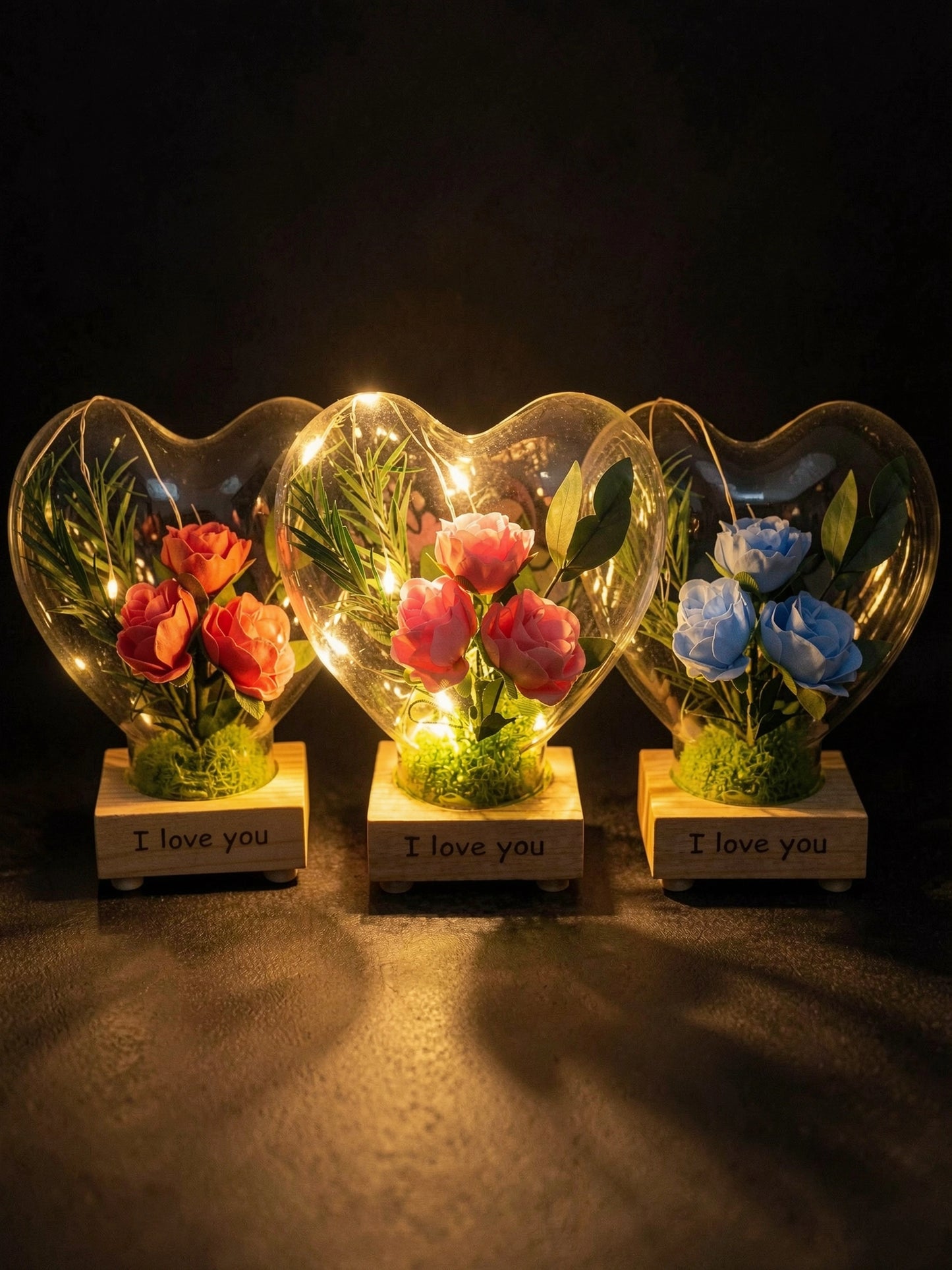 Rose Coeur — Rose Éternelle Lumineuse