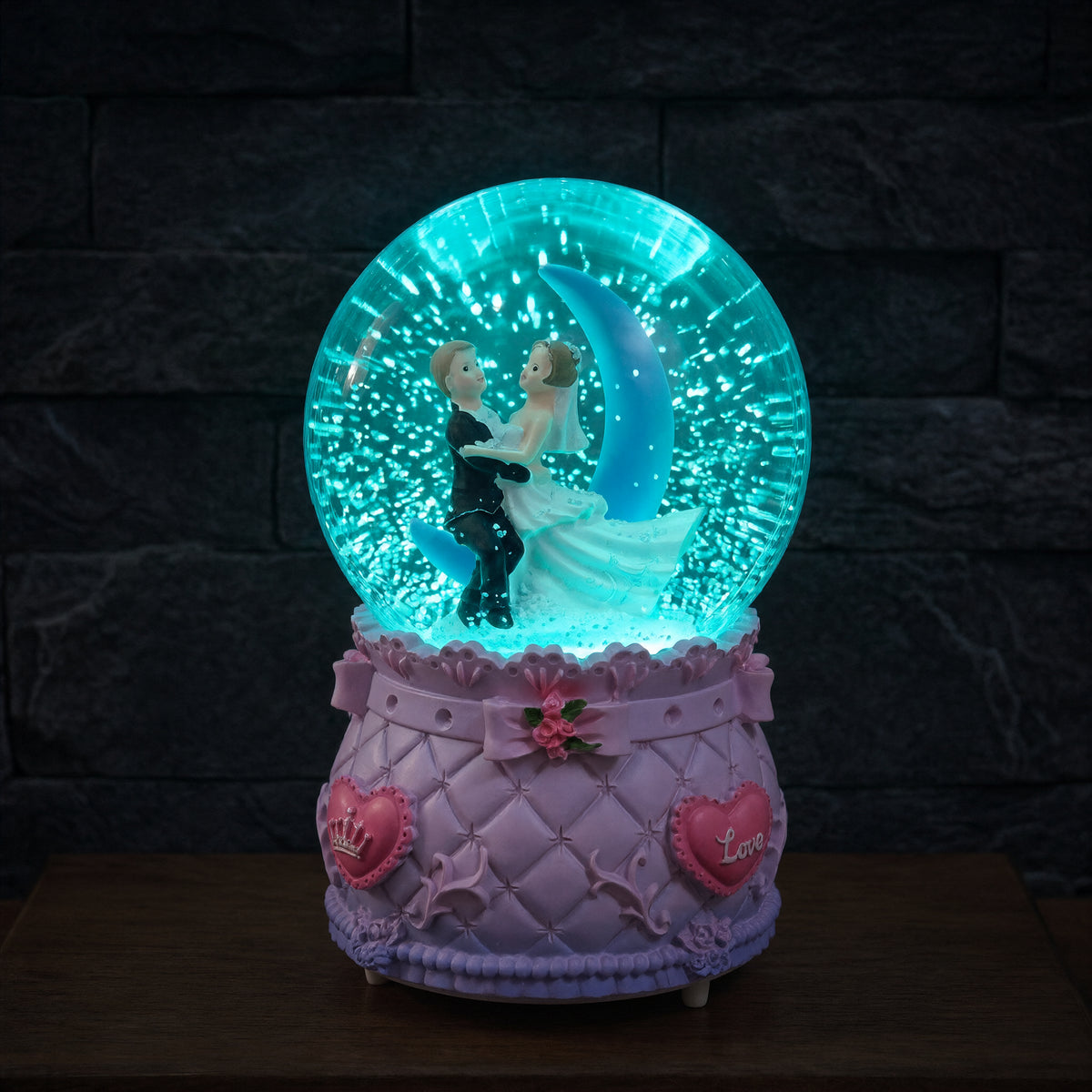 Moonlight Love – Snow Globe — éclairage allumé — LED preview