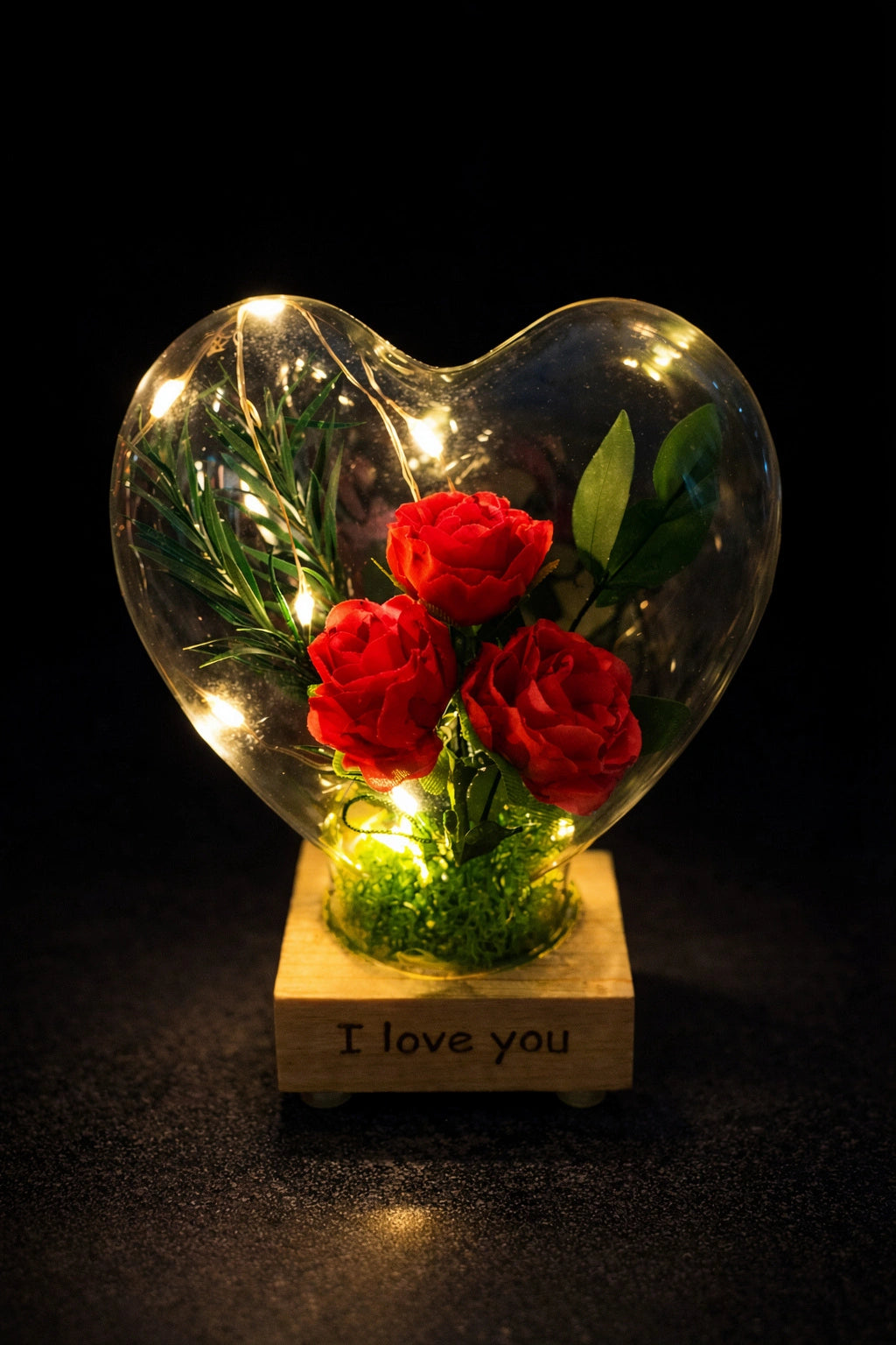 Rose Coeur — Rose Éternelle Lumineuse
