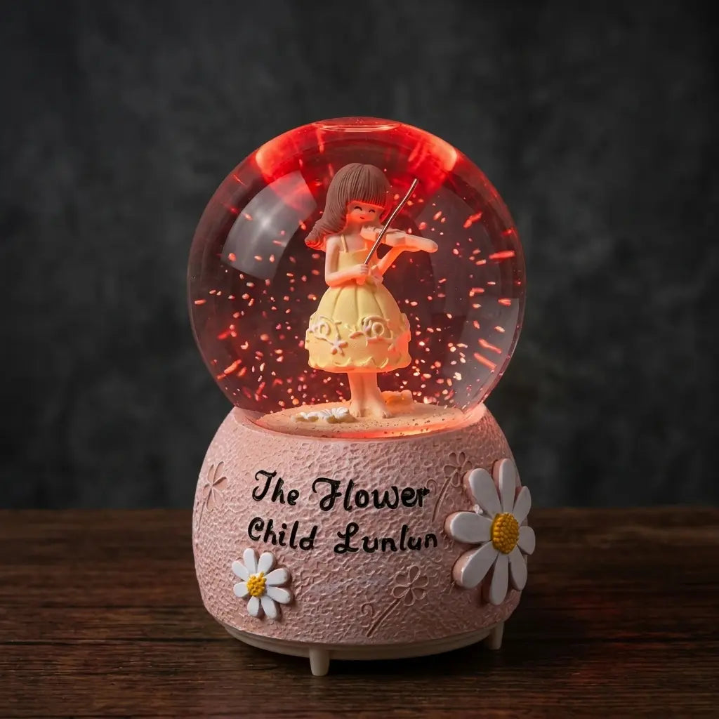 Flower Girl – Snow Globe — éclairage allumé — LED preview