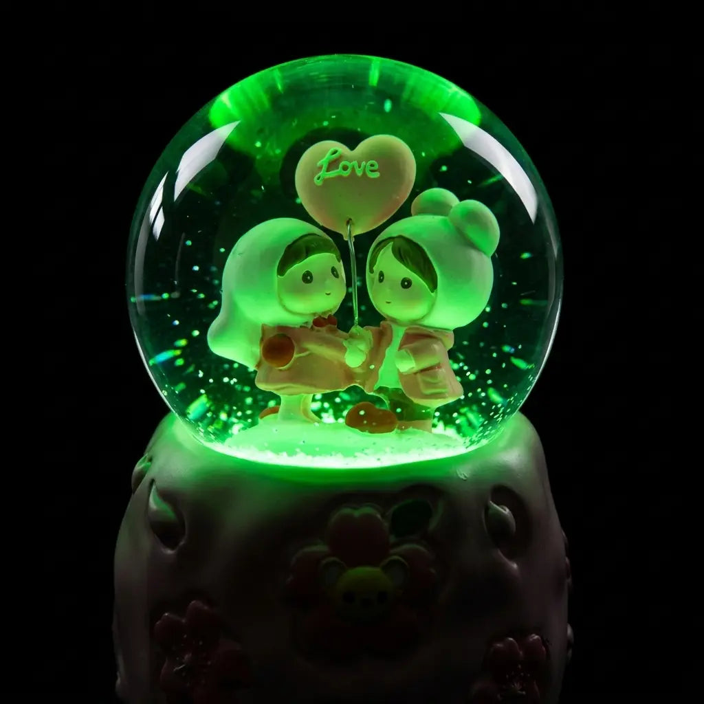 Happy Love – Snow Globe — éclairage allumé — LED preview