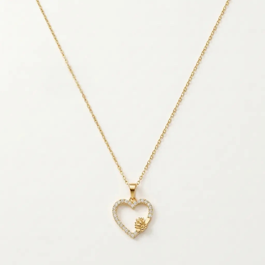 Golden Heart - Collier